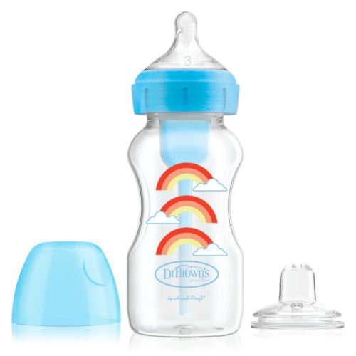 Kit Transición B.A 2 en 1 Dr. Brown’s™ Options+™ 9oz Azul – rosado
